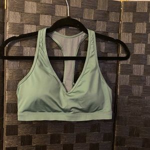 Olive green sports bra